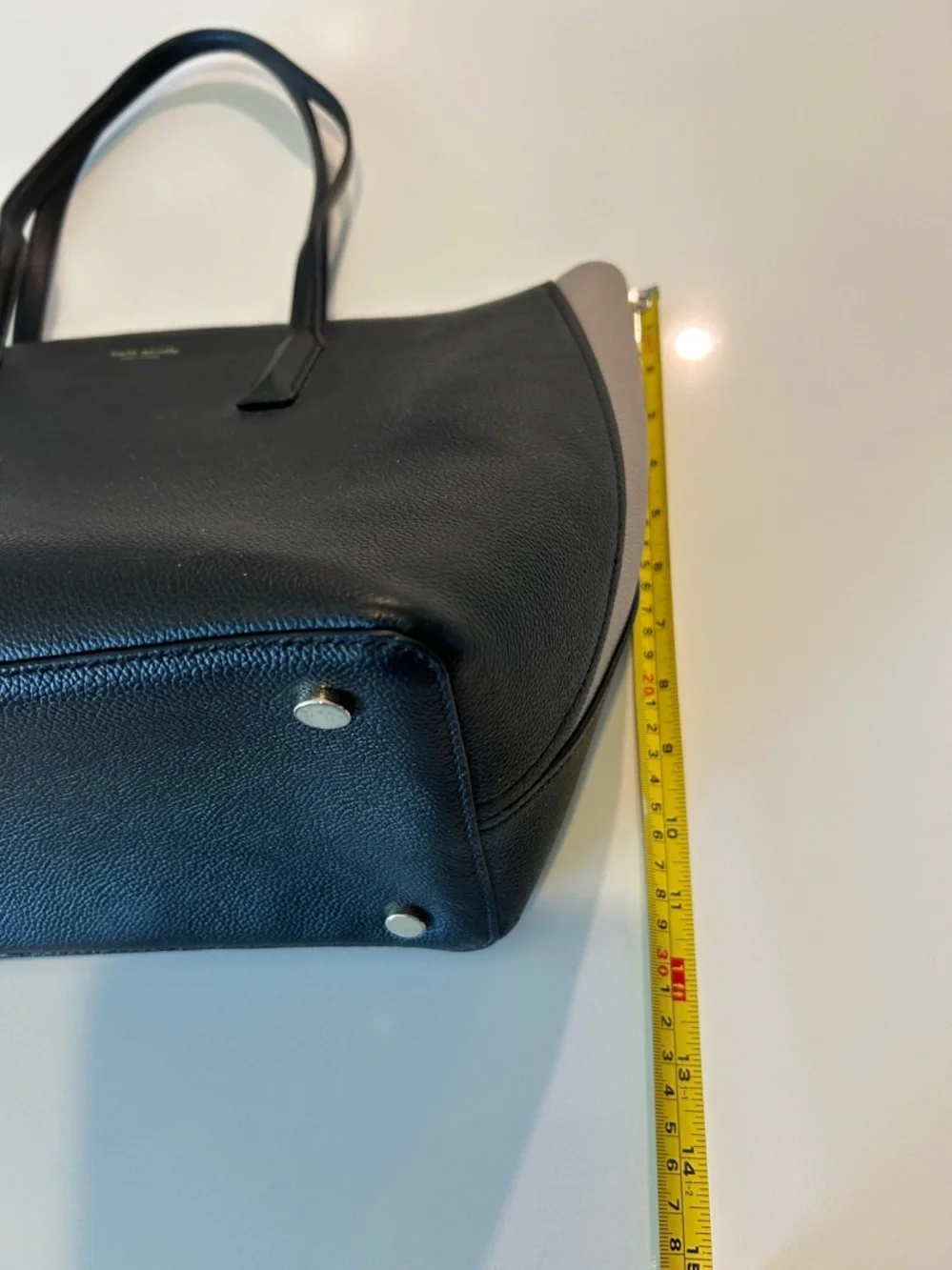 Kate Spade Black & Cream Two-Tone Structured Shoulder Bag